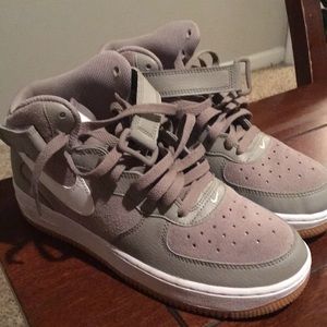 Air-Force 1 Mid-top suede & leather